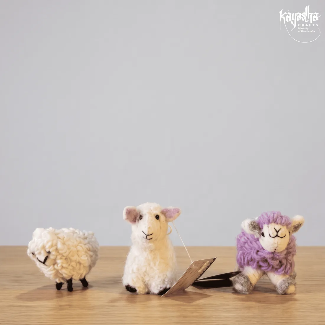 Felt woolly animal toys
