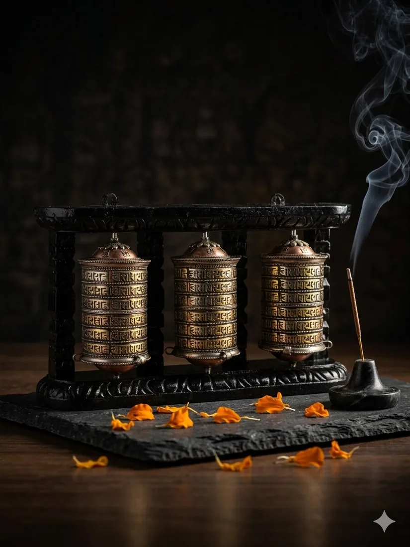 Triple prayer wheel set M3IN16