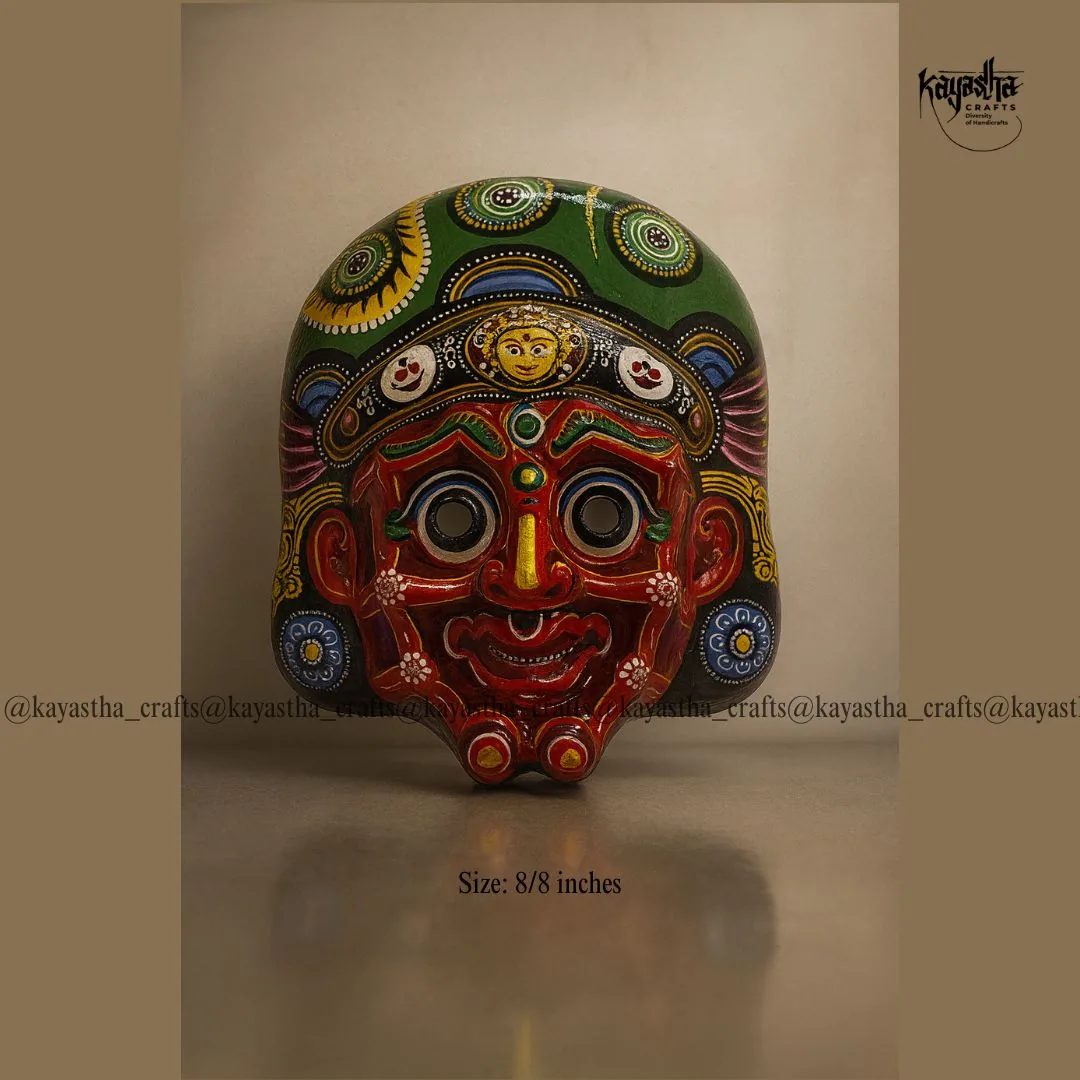 Mahakali mask, hand-painted traditional Nepali deity mask