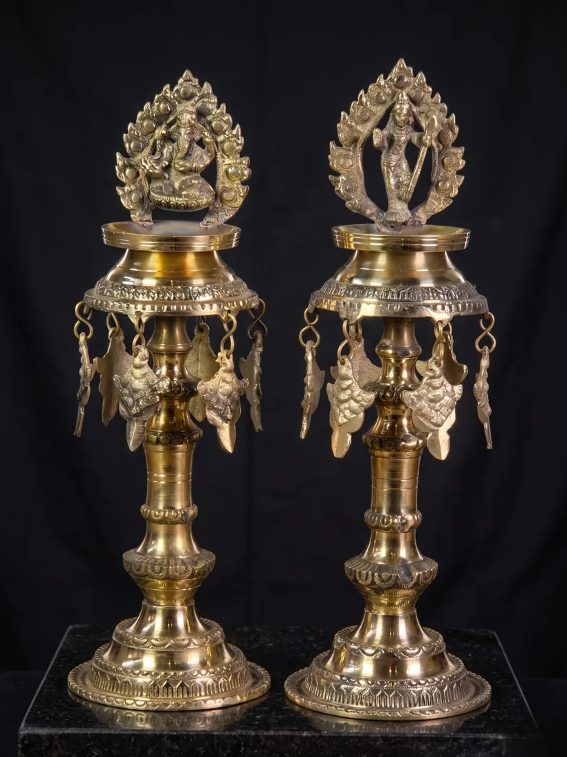 Panas brass oil lamp set