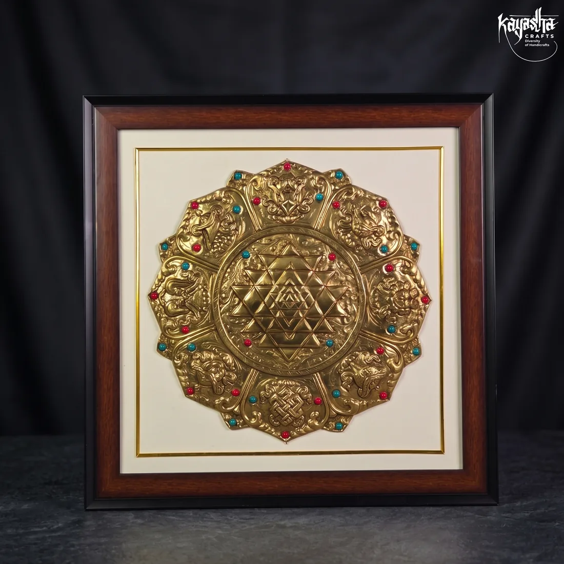 Shree Yantra brass mandala