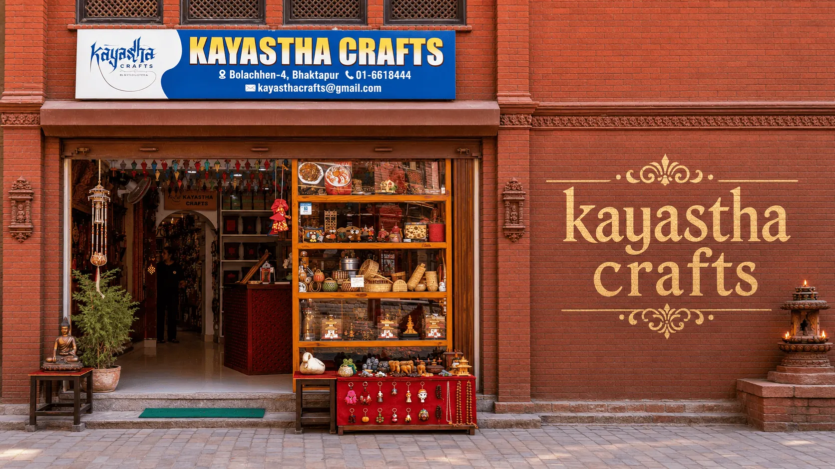 The Kayastha Crafts showroom in Bhaktapur